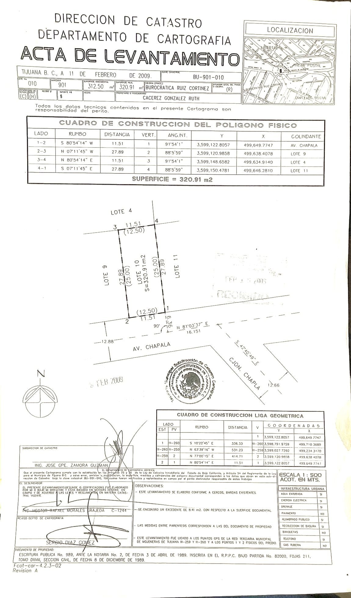 Amplio Lote Baldío de 320m2 en la Distinguida Colonia Burocrata Ruiz Cortines, Tijuana.